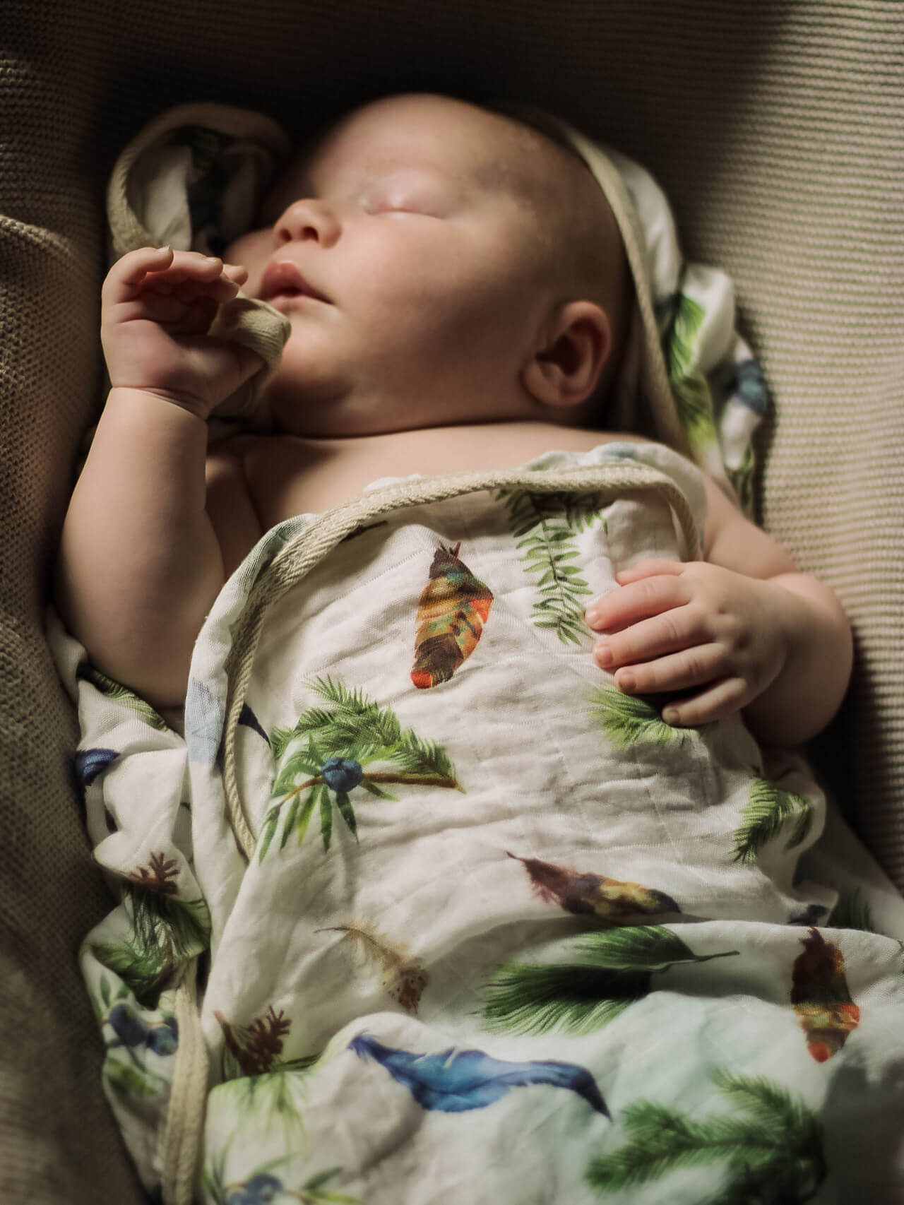 Atmungsaktives Bambusviskose Musselin Babytuch für zu Hause und Unterwegs