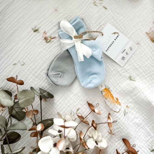 Bambus Socken BLAU - GRAU