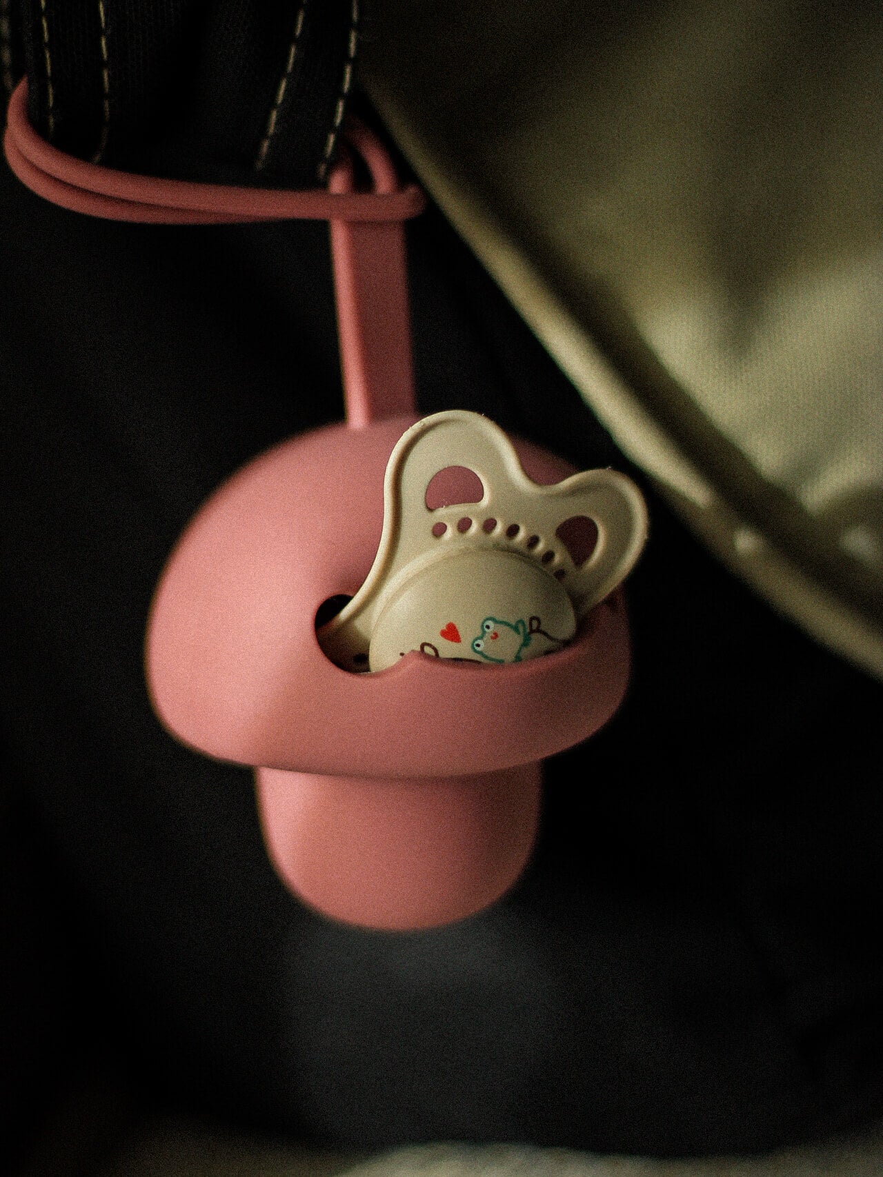 Pilz Schnuller Tasche ALT ROSA