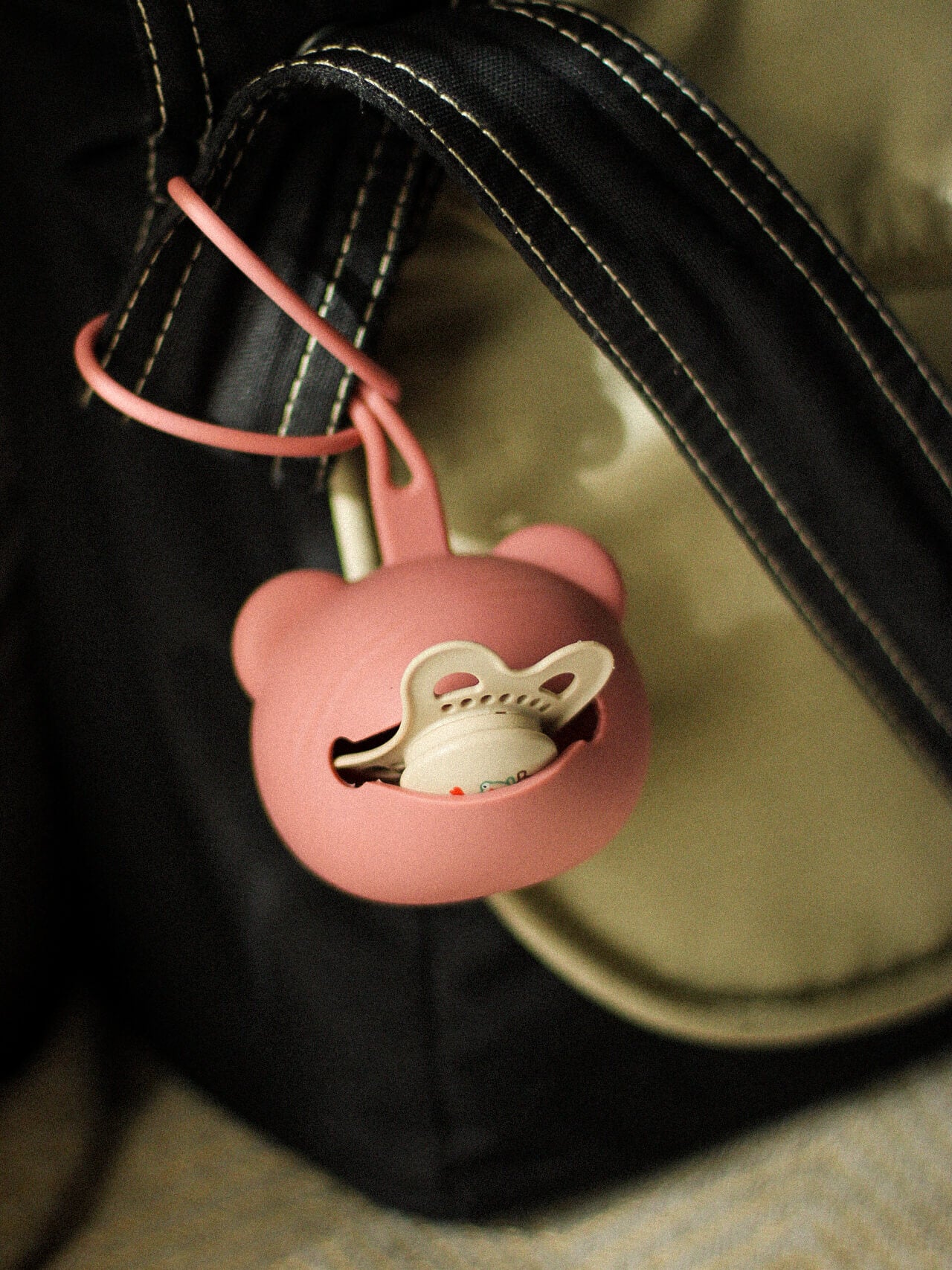 Panda Schnuller Tasche ALT ROSA