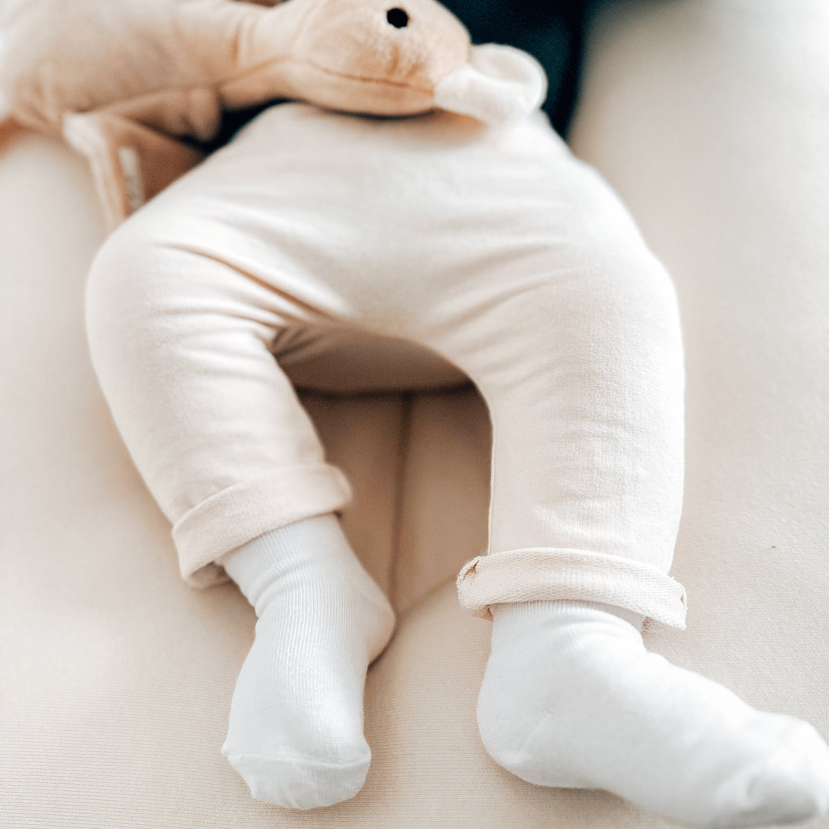 Bambus Socken WEISS - GRAU