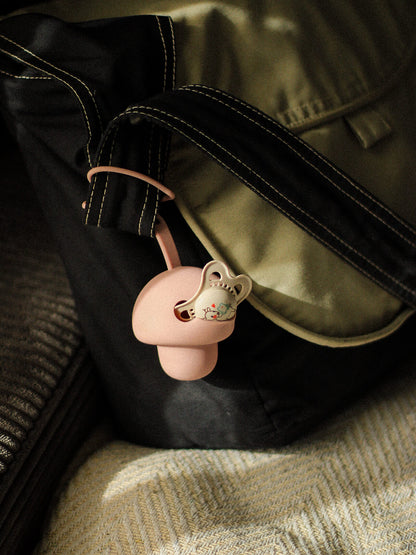 Pilz Schnuller Tasche BLASS ROSA
