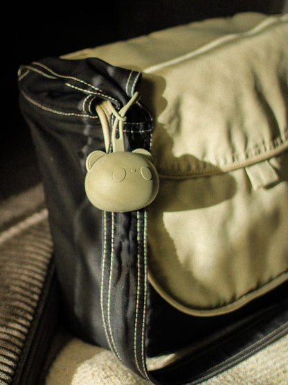 Panda Schnuller Tasche GRAU GRÜN