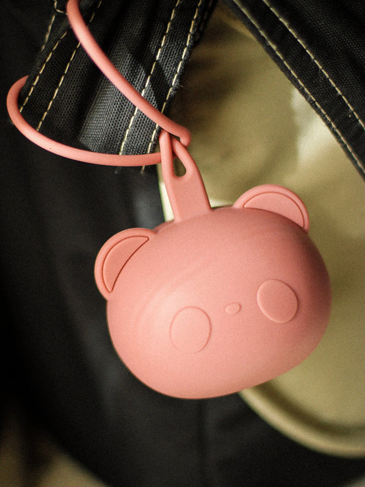 Panda Schnuller Tasche ALT ROSA
