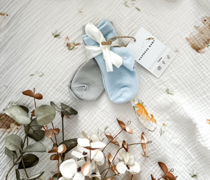 Bambus Socken BLAU - GRAU