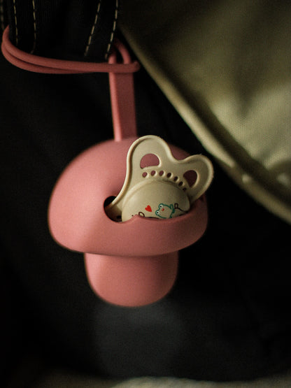 Pilz Schnuller Tasche ALT ROSA