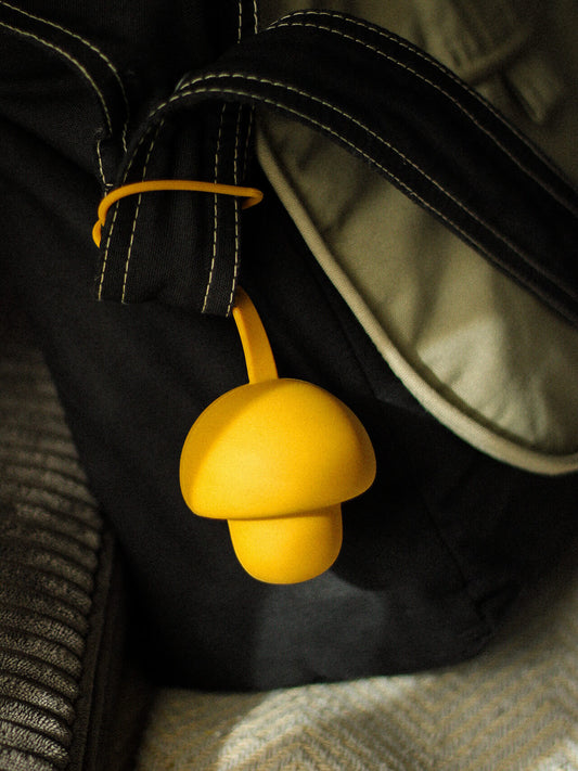 Pilz Schnuller Tasche OCKER GELB