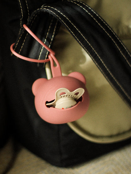 Panda Schnuller Tasche ALT ROSA