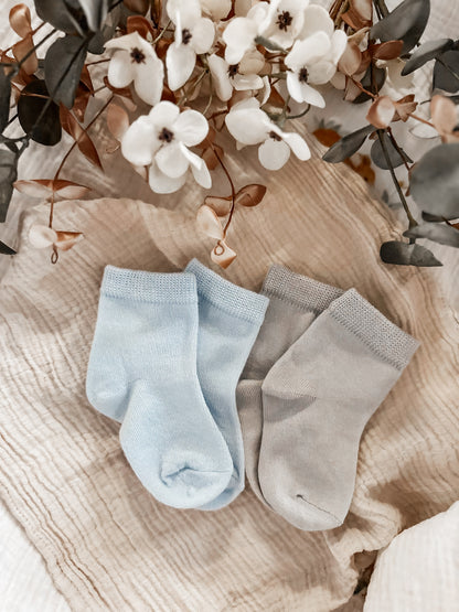 Bambus Socken BLAU - GRAU