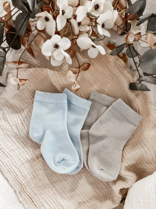 Bambus Socken BLAU - GRAU
